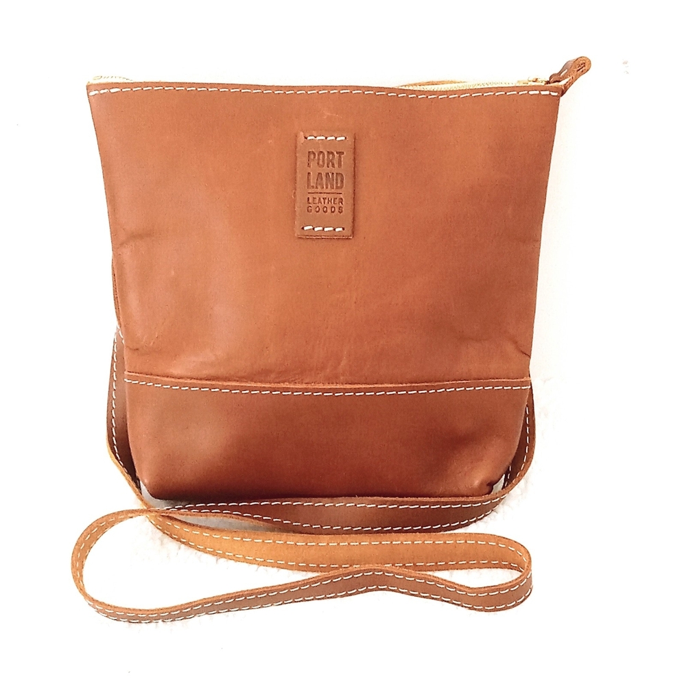 Portland Leather Tan Crossbody Bag